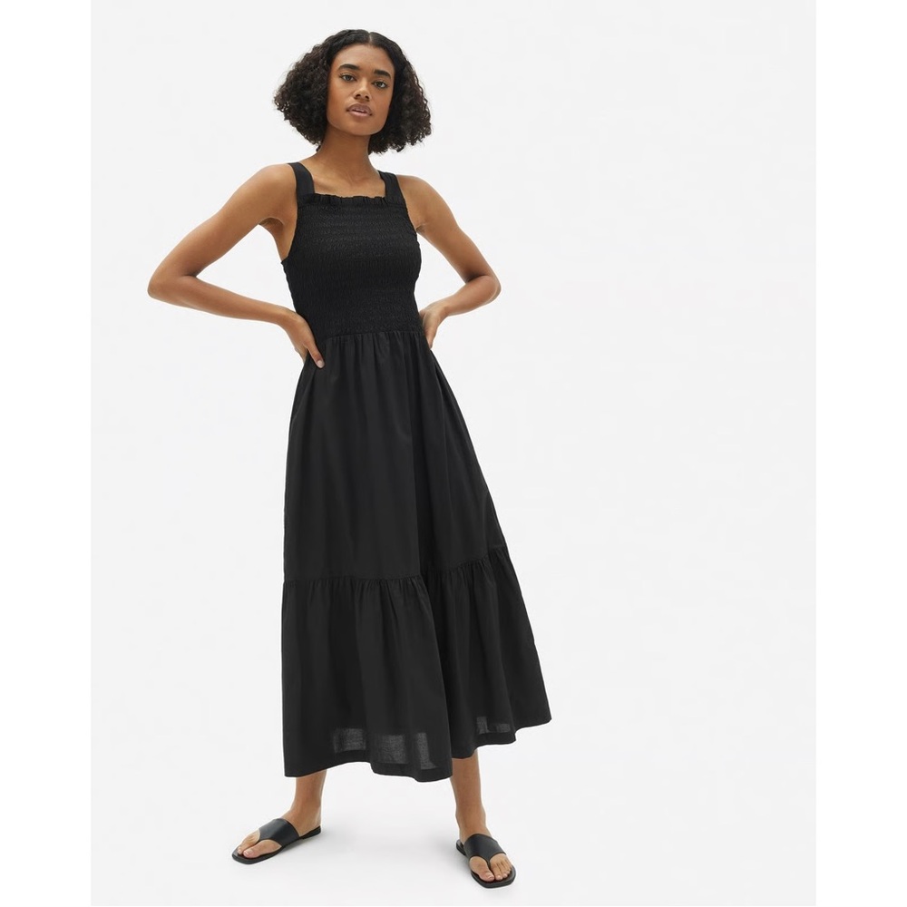 Everlane NWOT The Smock Dress Black XXS
